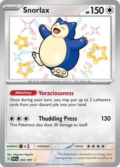 Snorlax - Paldean Fates