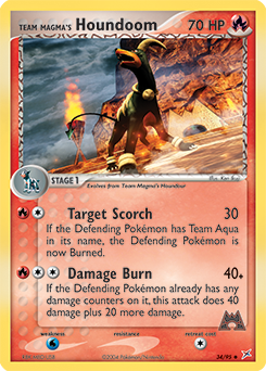 Team Magma's Houndoom - Team Magma vs Team Aqua
