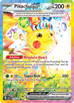 Pikachu ex - Surging Sparks