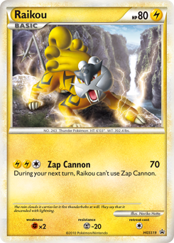 Raikou - HGSS Black Star Promos