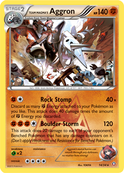 Team Magma's Aggron - Double Crisis