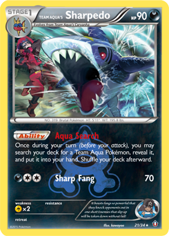 Team Aqua's Sharpedo - Double Crisis