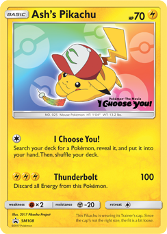 Ash's Pikachu - SM Black Star Promos