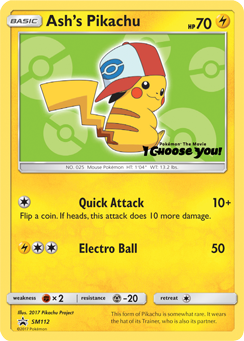 Ash's Pikachu - SM Black Star Promos