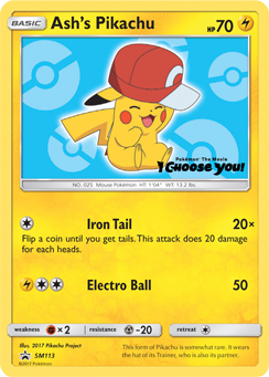 Ash's Pikachu - SM Black Star Promos