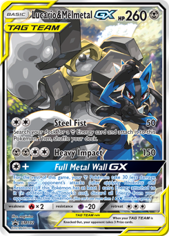 Lucario & Melmetal-GX - SM Black Star Promos