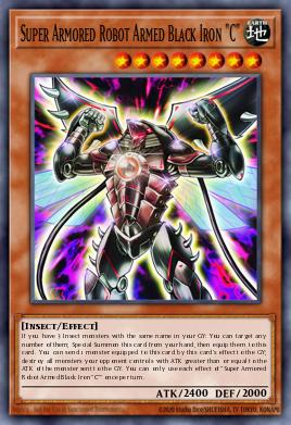 Super Armored Robot Armed Black Iron "C"