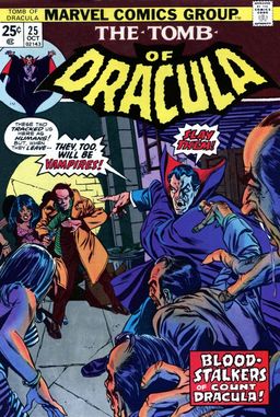 Tomb of Dracula #25 cover