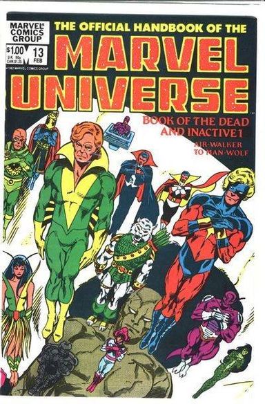 The Official Handbook of the Marvel Universe #13