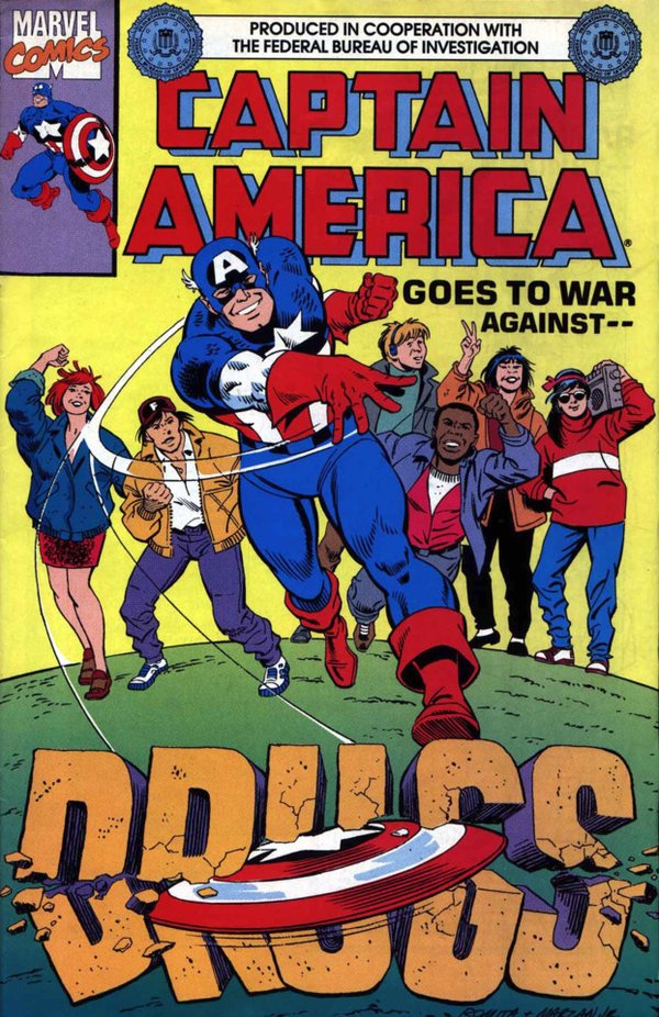 Captain America Goes to War Against Drugs