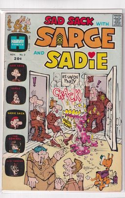 Sad Sack with Sarge and Sadie