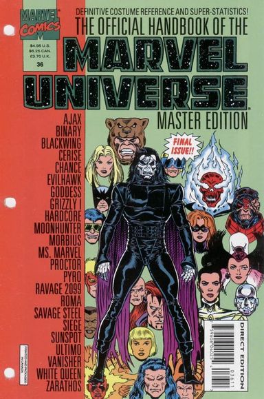 The Official Handbook of the Marvel Universe: Master Edition #36