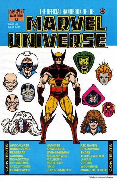 The Official Handbook of the Marvel Universe: Master Edition #4