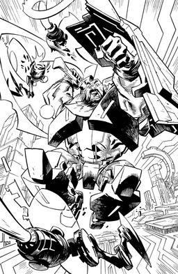 Jason Howard Black & White Cover
