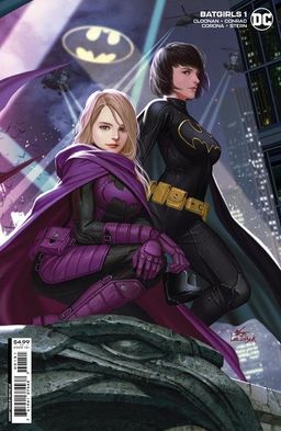 InHyuk Lee Batgirls Unmasked Right Side Connecting Cardstock Variant Cover