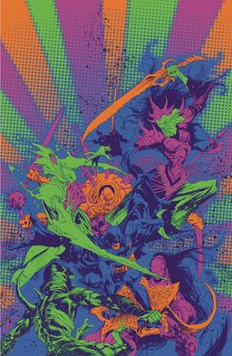 Ivan Reis & Danny Miki Darkest Hour Neon Ink Cardstock Variant Cover