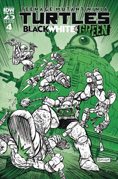 Teenage Mutant Ninja Turtles: Black White & Green #4
