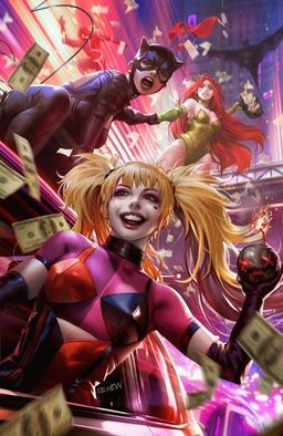 Derrick Chew Gotham City Sirens Cardstock Variant Cover
