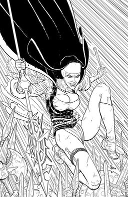 Steve Skroce Black & White Unlimited Cover