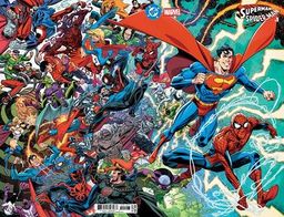 Scott Koblish Supermans & Spider-Mans Wraparound Cardstock Variant Cover