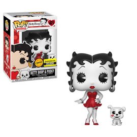 Betty Boop &amp; Pudgy (Black &amp; White) (Red Dress)