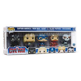 Captain America, Iron Man, Agent 13, Black Panther &amp; Crossbones (Civil War) (5-Pack)