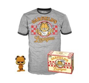 Garfield (Flocked) and Garfield's Lasagna Tee