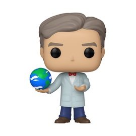 Bill Nye with Globe