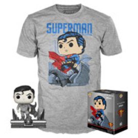 Superman (Jim Lee Deluxe) (Black &amp; White) and Superman Tee