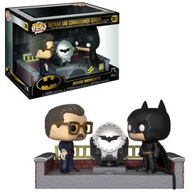 Batman and Commissioner Gordon (Batman Begins) (with Light-Up Bat Signal)
