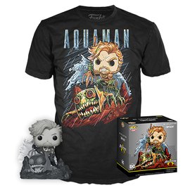 Aquaman (Jim Lee Deluxe) (Black &amp; White) and Aquaman Tee