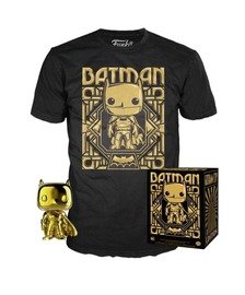 Batman (Gold Chrome) And Gold Batman Tee