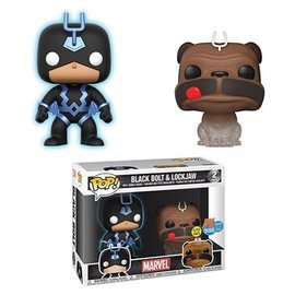 Black Bolt (Blue - Glow) &amp; Lockjaw (Teleporting) (2-Pack) [SDCC]