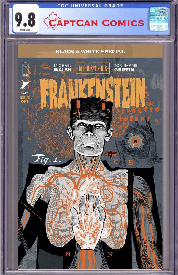 Universal Monsters: Frankenstein B&W Special - image 3